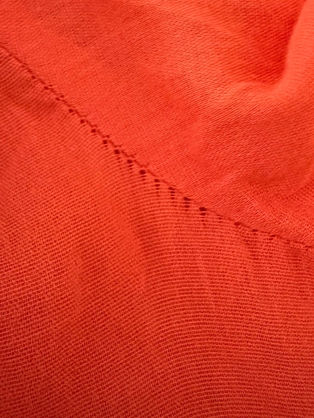 Red Ruffle Front Button-Down Tunic Dress - Picture 15 of 15